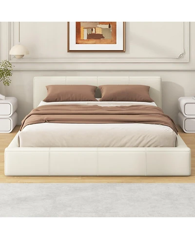Streamdale Stylish Beige Upholstered Bed The Ideal Choice for Your Bedroom, Full