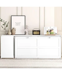 Boyel Living Versatile Queen Size Murphy Bed with Rotable Desk