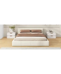 Streamdale Stylish Beige Upholstered Bed The Ideal Choice for Your Bedroom, King