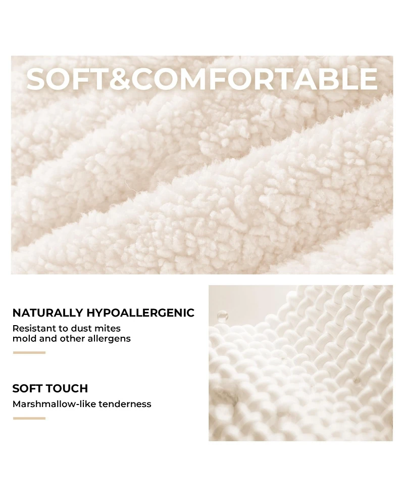 gaomon Queen Bed Frames Lamb Velvet Twin Beds Cute Platform Bed Frame for Girls, Boys,Sturdy Platform Bed