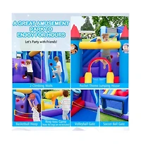 Hongge Rocket Inflatable Water Slide Park with 950W Blower