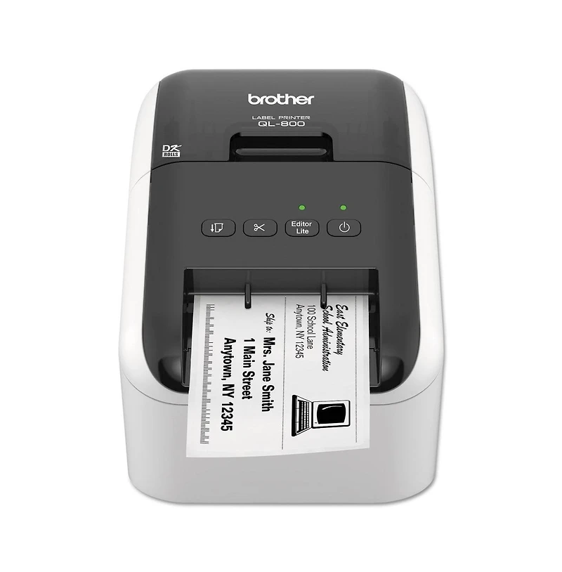 Brother Ql-800 5 in. x 8.75 in. x 6 in. 93 Labels/min Print Speed High-Speed Professional Label Printer