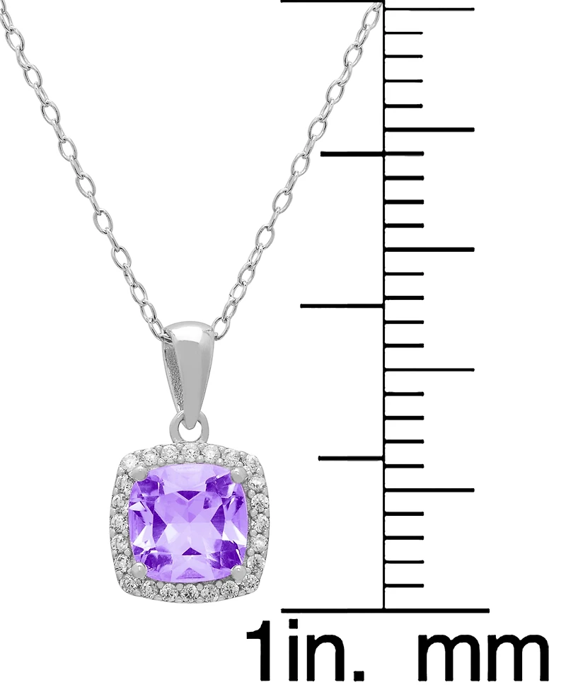 Macy's 2-Pc. Blue Topaz (4-1/2 ct. t.w.) and White (0.64 Pendant Necklace & Matching Earrings Set Sterling Silver