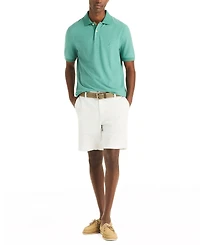 Nautica Men's Striped Spread Collar Polo Shirt