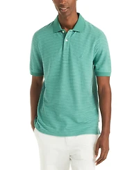 Nautica Men's Striped Spread Collar Polo Shirt