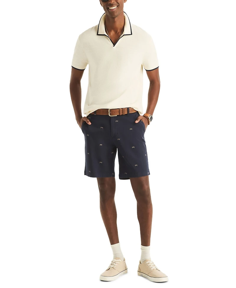 Nautica Men's Textured Short-Sleeve Polo Shirt