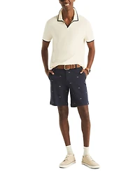 Nautica Men's Textured Short-Sleeve Polo Shirt