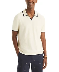 Nautica Men's Textured Short-Sleeve Polo Shirt