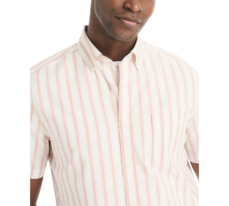 Nautica Men's Striped Short-Sleeve Shirt