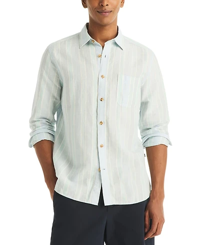 Nautica Men's Striped Long-Sleeve Shirt