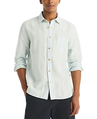 Nautica Men's Striped Long-Sleeve Shirt