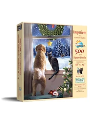 SunsOut Impatient 500 piece Jigsaw Puzzle for Adults Christmas