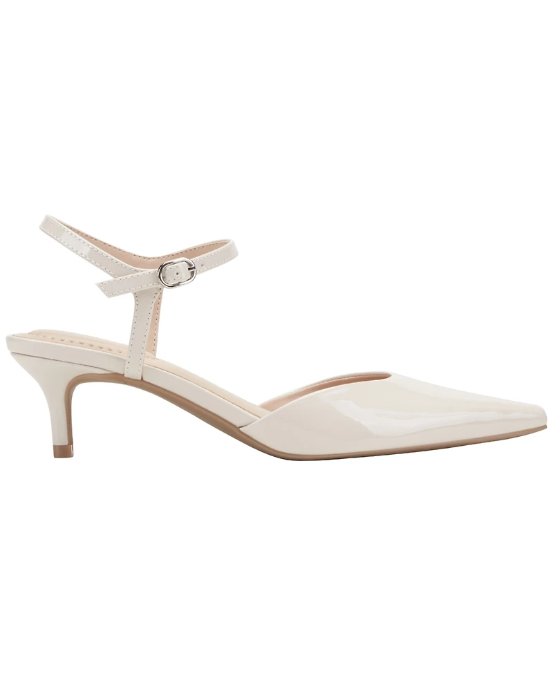 Bandolino Women's Rose Ankle Strap Kitten Heel Pumps