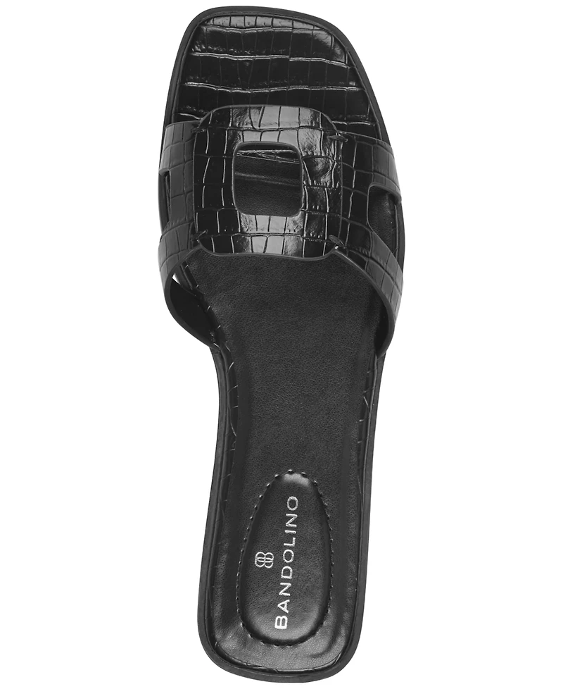 Bandolino Women's Vienma Square Toe Flat Sandals