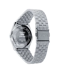 Casio Men's Japanese Quartz Silver-Tone Stainless Steel Watch, 35mm