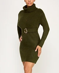 Bcx Juniors' Turtle Neck Sweater Dress