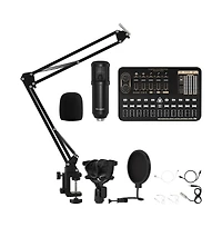 Artudatech Pro Sound Card Kit for Live Streaming Featuring Otg Clear Audio, 16 Sound & 14 Voice Effects