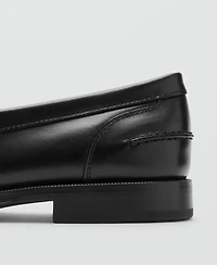 Mango Men's Aged-Leather Loafers