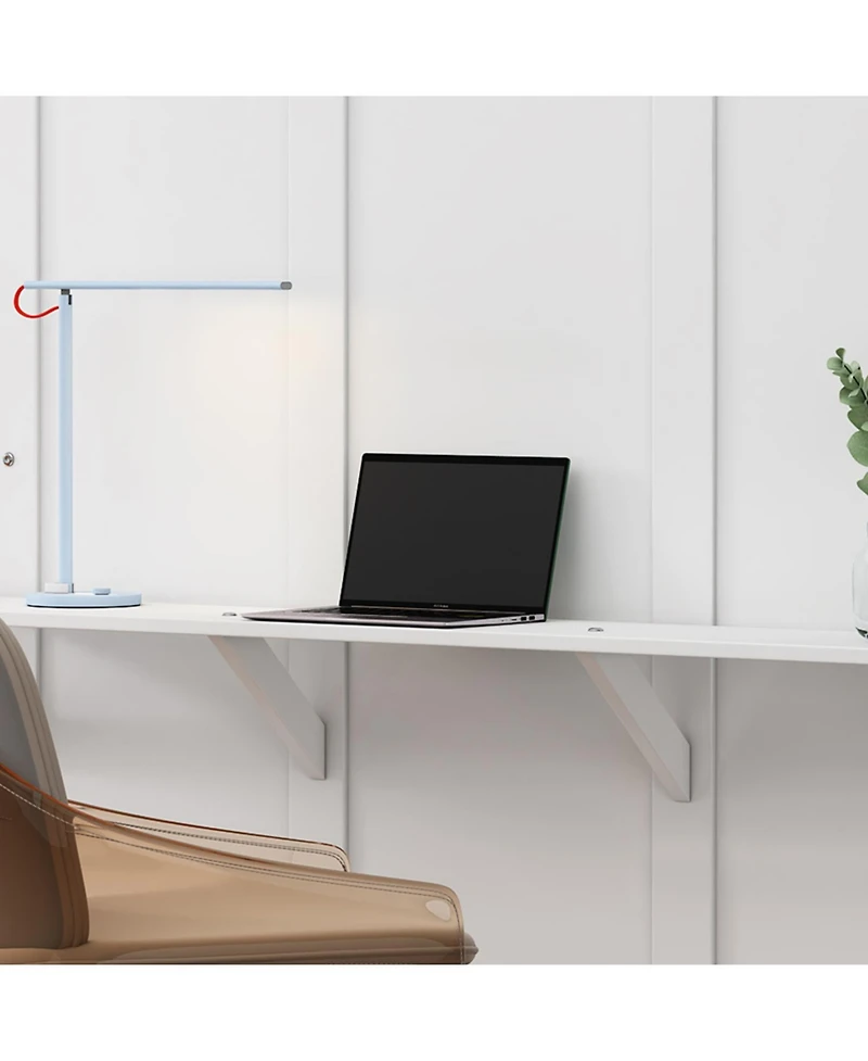 Streamdale Furniture Streamdale Queen Size Murphy Bed, 68-inch Cabinet Bed Folding Wall Bed with Desk Combo Perfect for Guest Room,Study