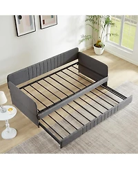 Streamdale Furniture Daybed, sofa bed metal framed with trundle