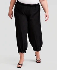 And Now This Trendy Plus Embroidered Balloon-Leg Pants, Macy's Exclusive