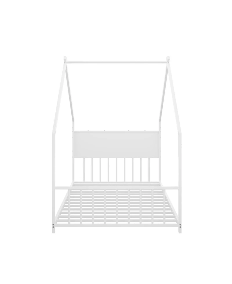 Streamdale Furniture Twin House Bed with Lights - White