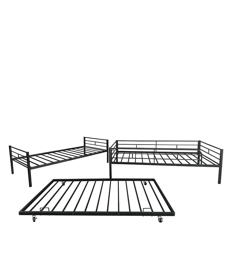 Streamdale Furniture Separatable Bunk Bed with Trundle