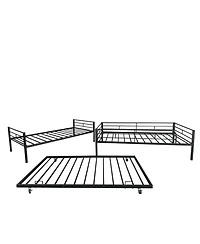 Streamdale Furniture Separatable Bunk Bed with Trundle