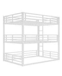 Streamdale Furniture Streamdale Triple Bunk Bed, Metal, Heavy-Duty