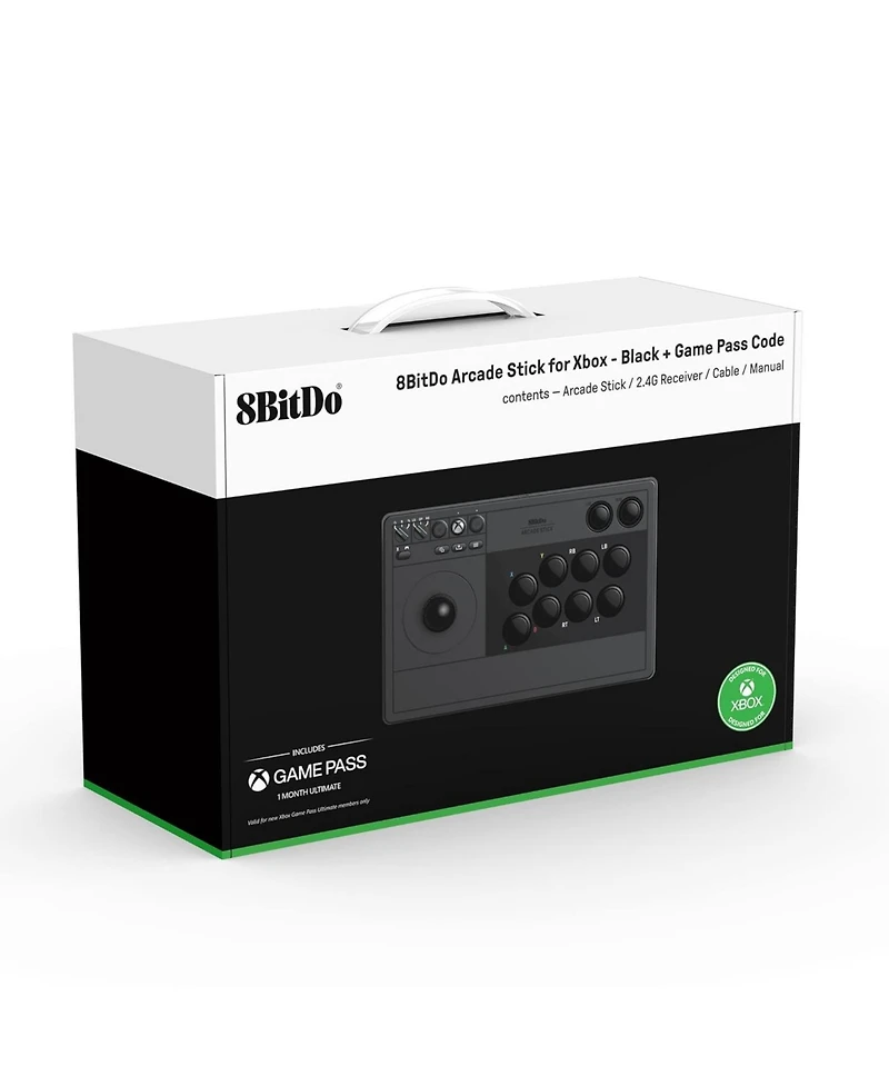 8Bitdo Wireless Arcade Fight Stick for Xbox Series X|S, Xbox One and Windows 10 with 3.5mm Audio Jack - Officially Licensed