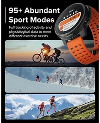 Suunto Vertical Steel Solar Gps Sports Watch with Sapphire Touchscreen, Heart Rate and Sleep Tracker - Canyon