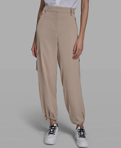Karl Lagerfeld Paris Women's Cropped Cargo Pants
