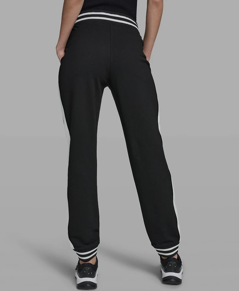 Karl Lagerfeld Paris Women's Color Blocked Pull-On Joggers