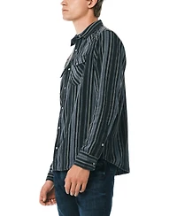Buffalo David Bitton Men's Sierra Striped Western Spread Collar Shirt