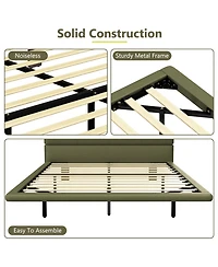 Streamdale Furniture Led Floating Bed Frame Queen