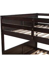 Simplie Fun Full Over Full Bunk Bed With Twin Size Trundle