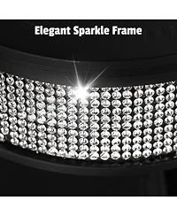 InstaHibit Ez Go 2 Pcs Portable Bar Table Shimmer Decor with Carry Bag Black Skirt for Wedding Camping Tradeshow Party