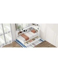 Streamdale Furniture Twin Wood Daybed with Storage & Usb