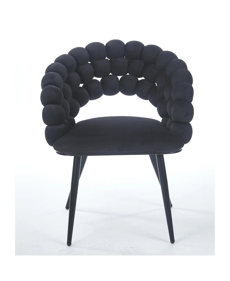 Streamdale Furniture + 2 Pc. + Cushioned + Golden Legs + Chair