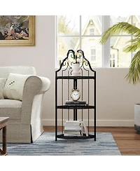 Streamdale 3-Tier Corner Shelf Freestanding Bookshelf for Home, Office, or Kitchen