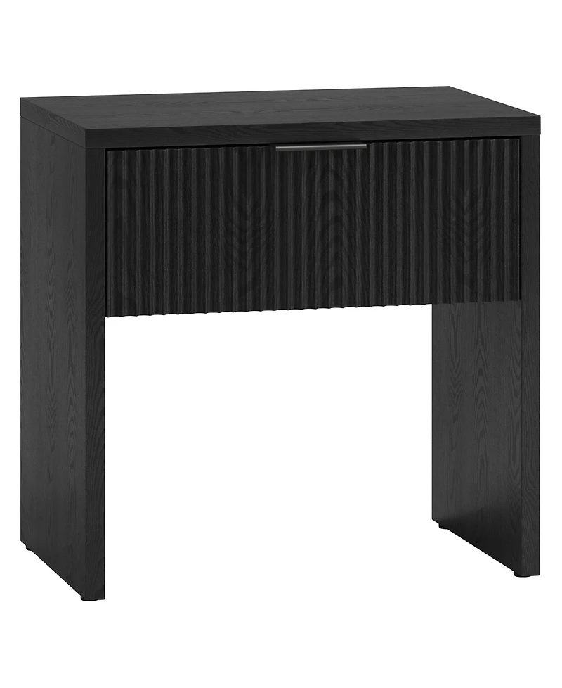 Hudson & Canal Kenslow 24" Wide Rectangular Fluted Nightstand