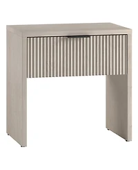 Hudson & Canal Kenslow 24" Wide Rectangular Fluted Nightstand