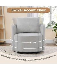 Streamdale Furniture Swivel Accent Barrel Chair