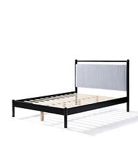 Streamdale Furniture Wood Bed Frame with Headboard
