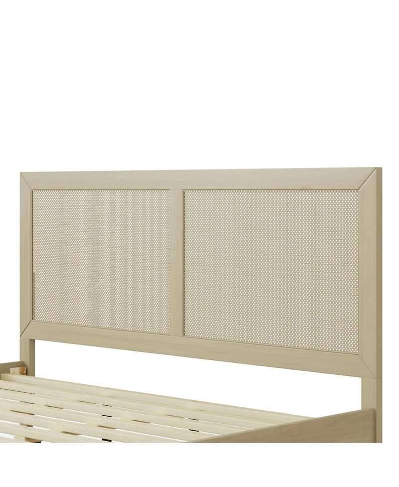 Streamdale Furniture Solid Wood Platform King Bed With