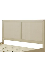 Streamdale Furniture Solid Wood Platform King Bed With