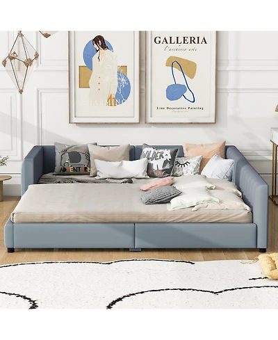 Streamdale Furniture Queen/Twin Xl Upholstered Platform Bed