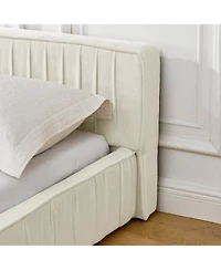 Streamdale Furniture Queen Upholstered Platform Bed with Headboard