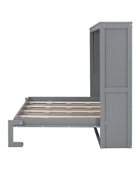 Streamdale Furniture Full Size Murphy Bed Wall Bed, Gray