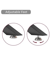 Streamdale Furniture Streamdale 39" Clear Glass Coffee Table